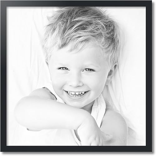 Miniatura 2 de ArtToFrames Marco de fotos negro de 28 x 28 pulgadas, este marco de póster de MDF personalizado de 1.25 pulgadas es negro, ideal para tu arte o