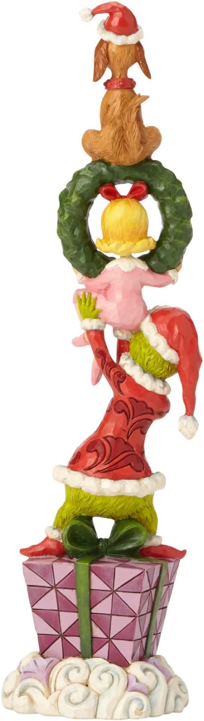 Enesco Dr. Seuss The Grinch by Jim Shore Stacked Characters Figurine, 13.39"