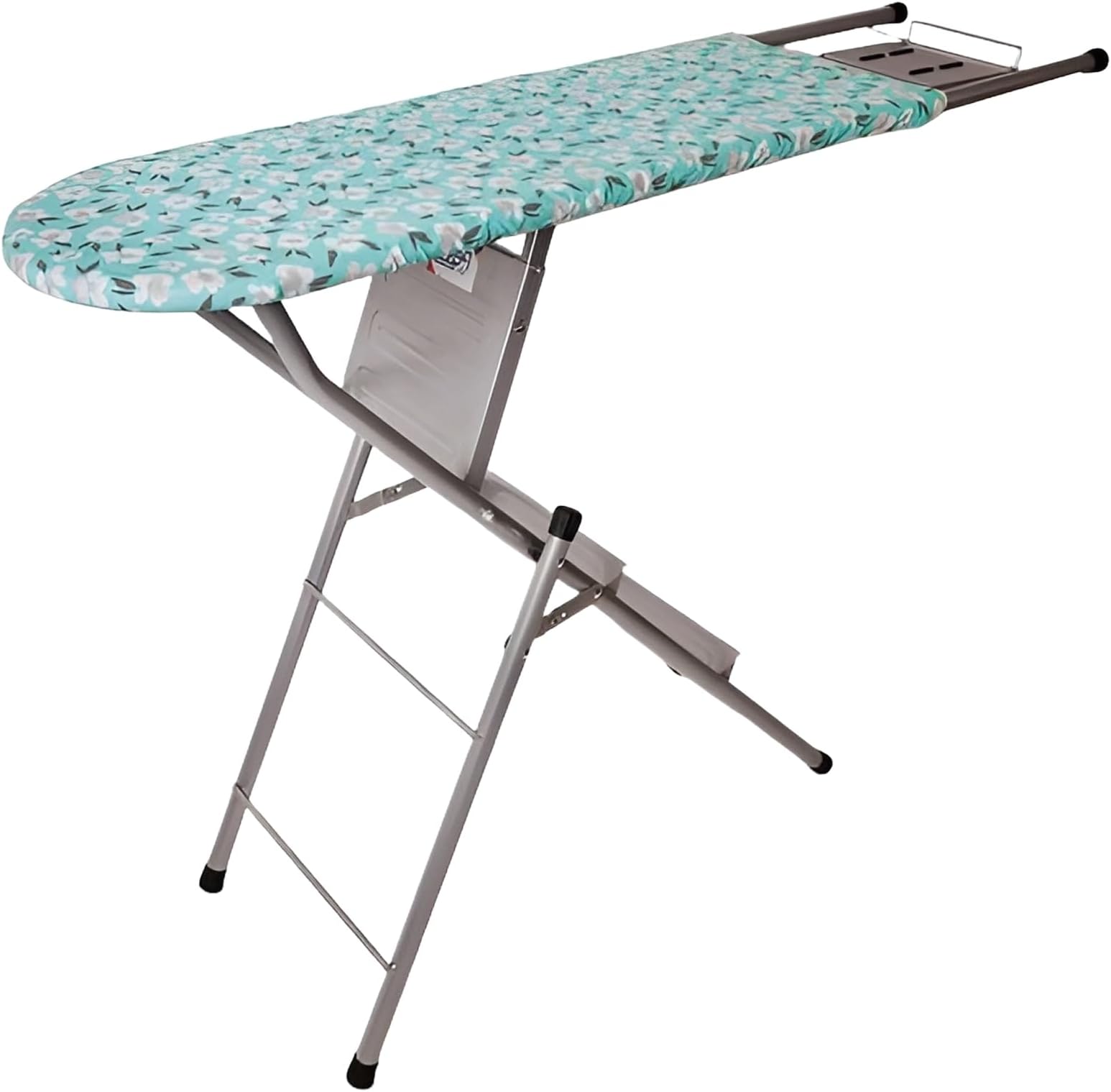 Multicomfort Ironing Board with Ladder for Clothes| Foldable & Height Adjustable Ironing Board Table with Ladder and Iron Holder, Size- 122x33 cm, (Green)