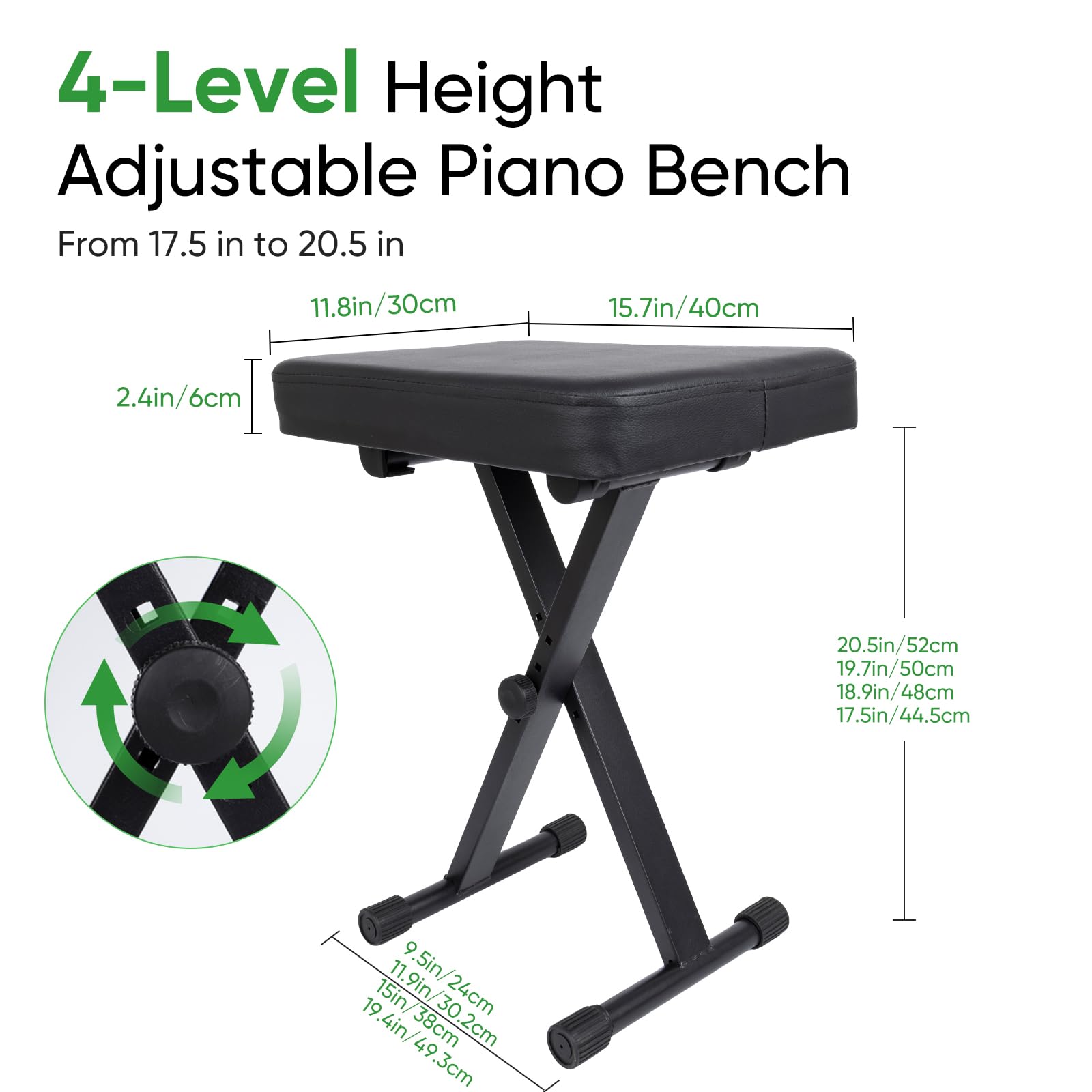 Keyboard Seats Computer Snapklik.com : Piano Bench Adjustable Keyboard Chair: Portable Piano ...