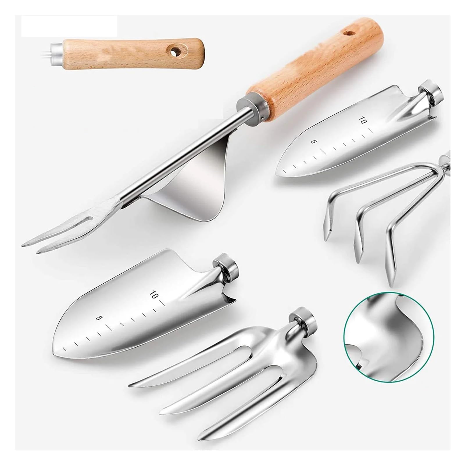 Ensemble d'outils de Jardin Robustes, Pelle, râteau, sécateur