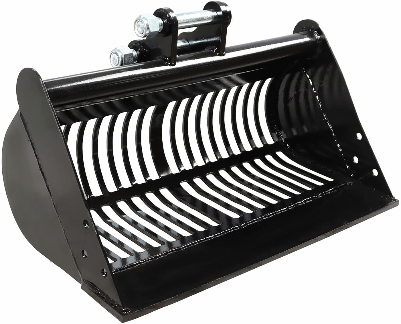 24IN / 600MM Screening Skeleton Bucket with two pins Compatible with Small Excavator Stone and Soil Screening