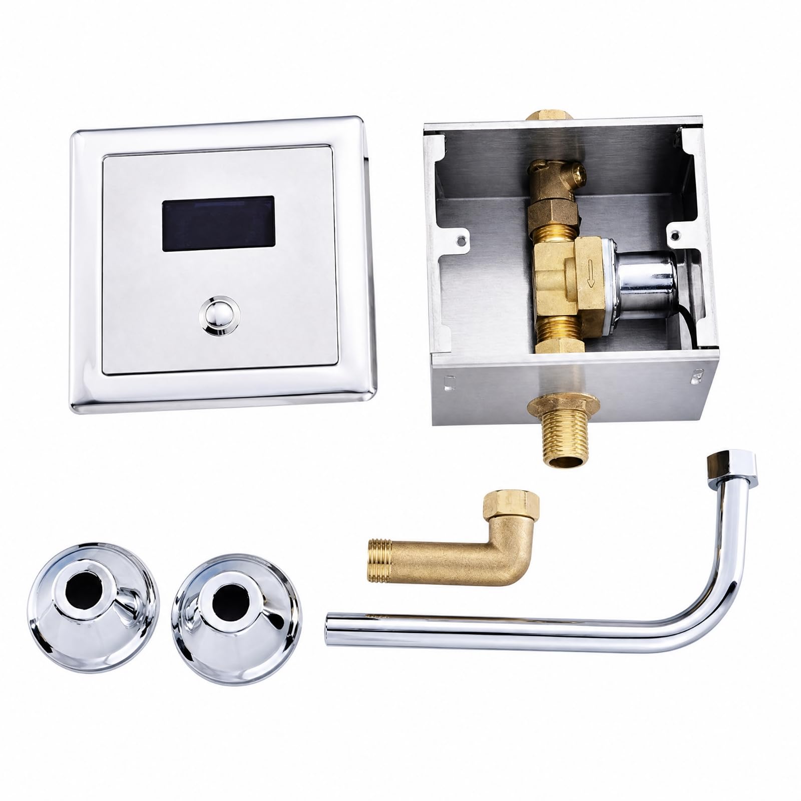 Baoblaze Chasse D'eau Automatique à Capteur | Hygiénique, Intelligente, Plaque Déclenchement Capteur, pr nitaires Commerciaux, 9005 Dc Entrée Supérieure