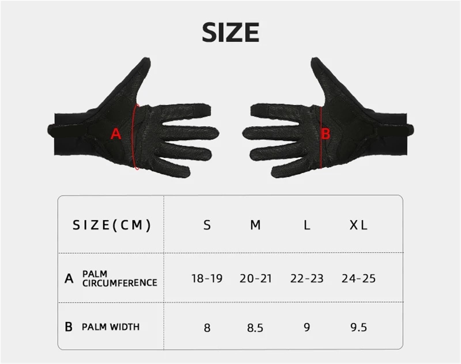 Guantes de ciclismo con dedos completos for bicicleta, guantes deportivos escalar, transpirables a prueba golpes Unisex Para MontañIsmo