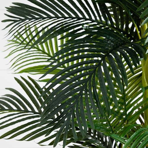 Image of Nearly Natural 9ft. Artificial Double Stalk Golden Cane Palm Tree