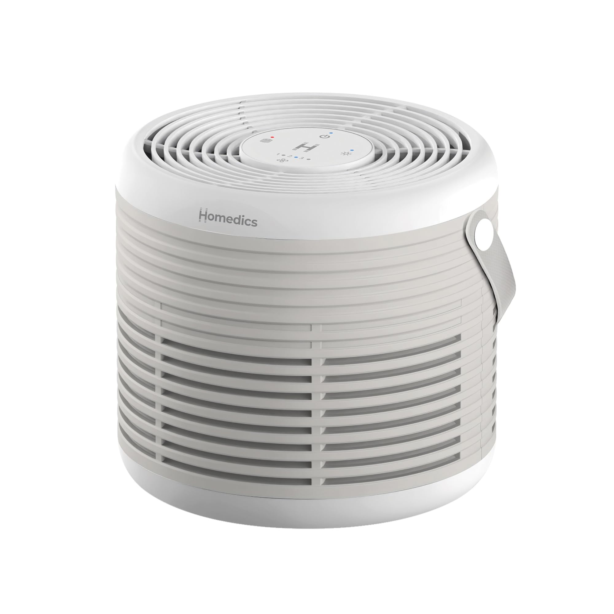 Homedics WhisperPure Comfort Luftreiniger, True HEPA, Beige | Für Zuhause & Büro, Leise, Tragbar, 3-in-1-Filtration, Gegen Staub, Pollen & Gerüche, 3 Geschwindigkeiten