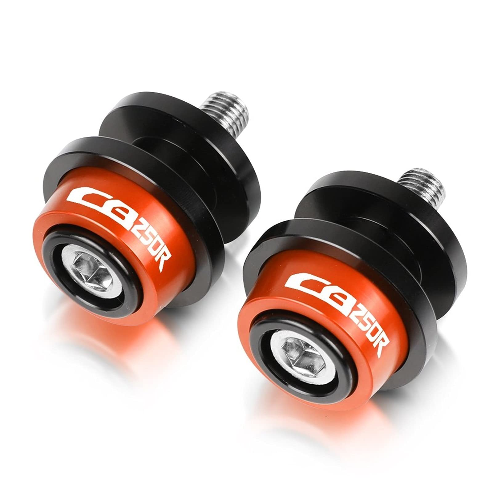 Sliders bras oscillant 8mm orange CB250R finition haut de gamme