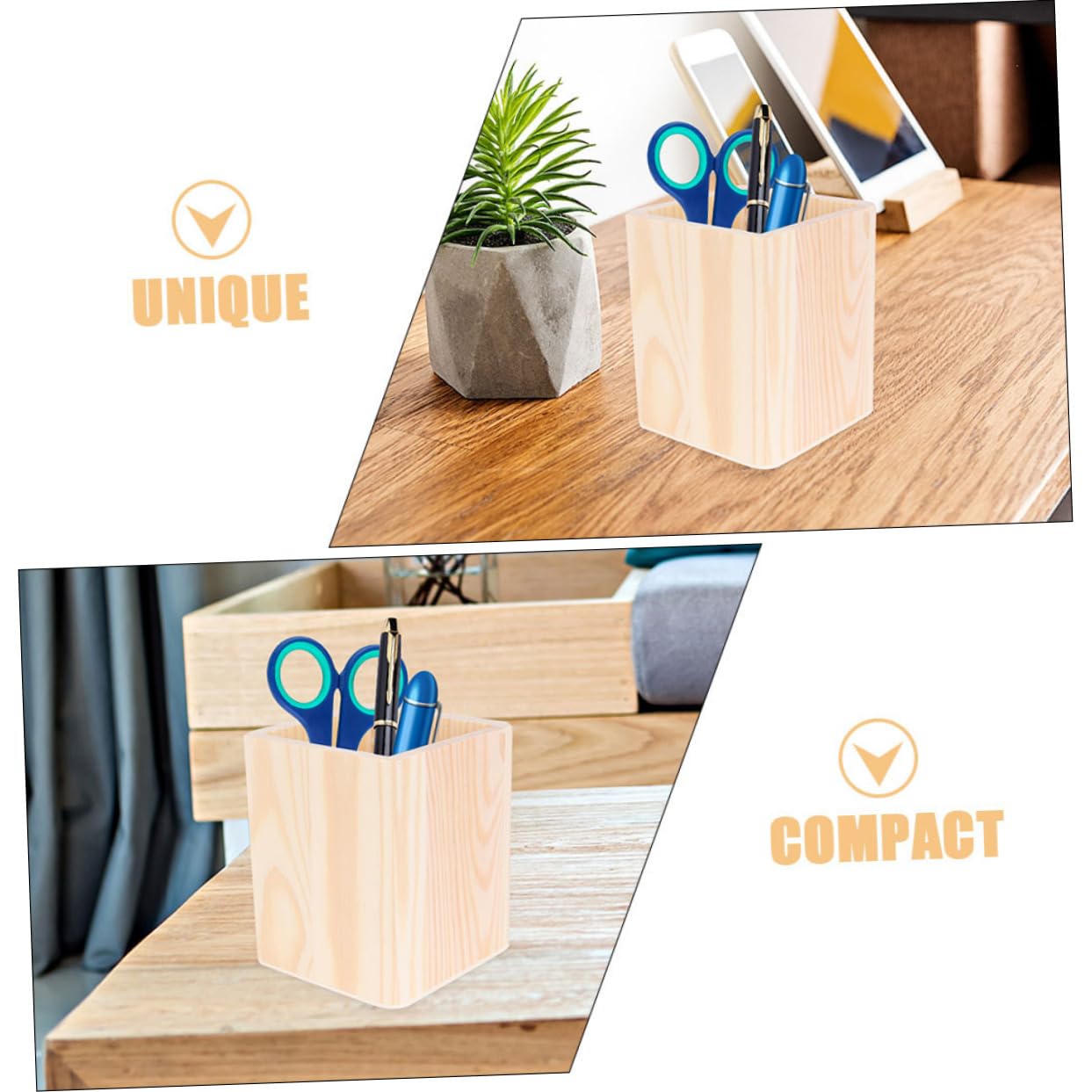 MAGICLULU 5 Cubos De Almacenamiento Para Brochas De Maquillaje Soporte Para Para El Hogar Soporte Para Taza Para De Mesa Para Lápices De Madera