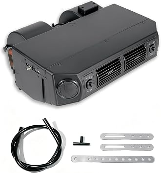 A/C Air Conditioning Evaporator Assembly Unit 12V 80W Universal Under Dash AC Air Conditioning Evaporator Kit 3 Speed Cooling Capacity Max Air Volume 244 CFM for Car Truck