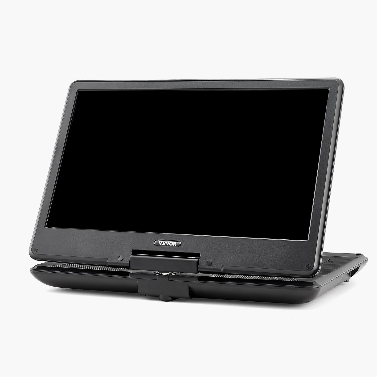 VEVOR tragbarer DVD-Player mit drehbarem HD-Bildschirm (358 mm), eingebauter Akku mit 4,5-5 h Laufzeit, 2 Lautsprecher, unterstützt Synchronisierung von TV/USB/SD-Karte/CD/DVD, Autoladegerät schwarz