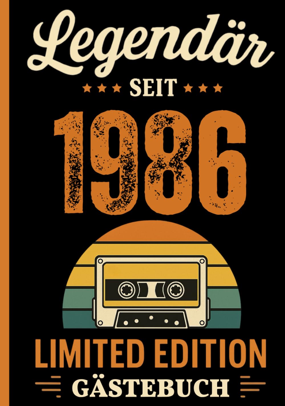 Gästebuch zum 40. Geburtstag im Retro Design: Geschenk für Männer & Frauen – 100 Seiten für Glückwünsche, Erinnerungen & Fotos – personalisierbares Gästebuch im stilvollen Retro-Look