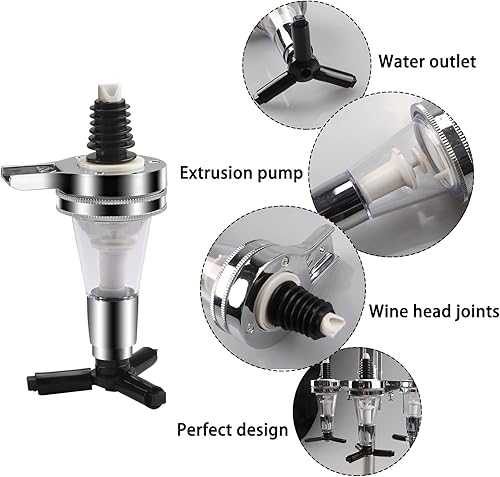 Miniatura 3 de Dispensador de boquilla de repuesto apto para estantes de vino, dispensador de alcohol, licor, cóctel, 1 onza (1.0 fl oz)