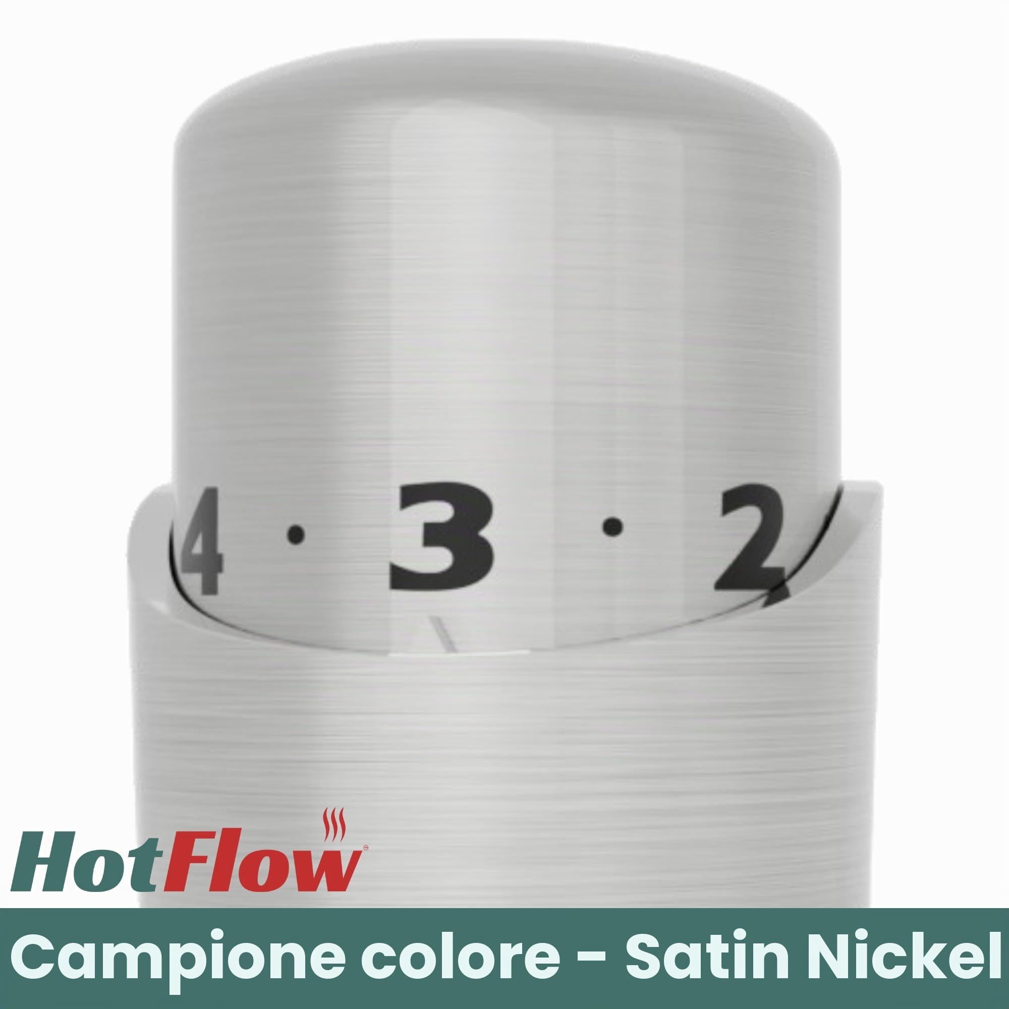 Valvola termostatica per termosifone TRV moderna ad angolo in nichel satinato (coppia) Include corpo TRV ad angolo e un blocco di sicurezza per un controllo rapido e facile della