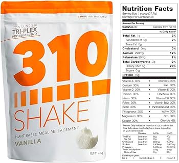 310 shake ingredient label