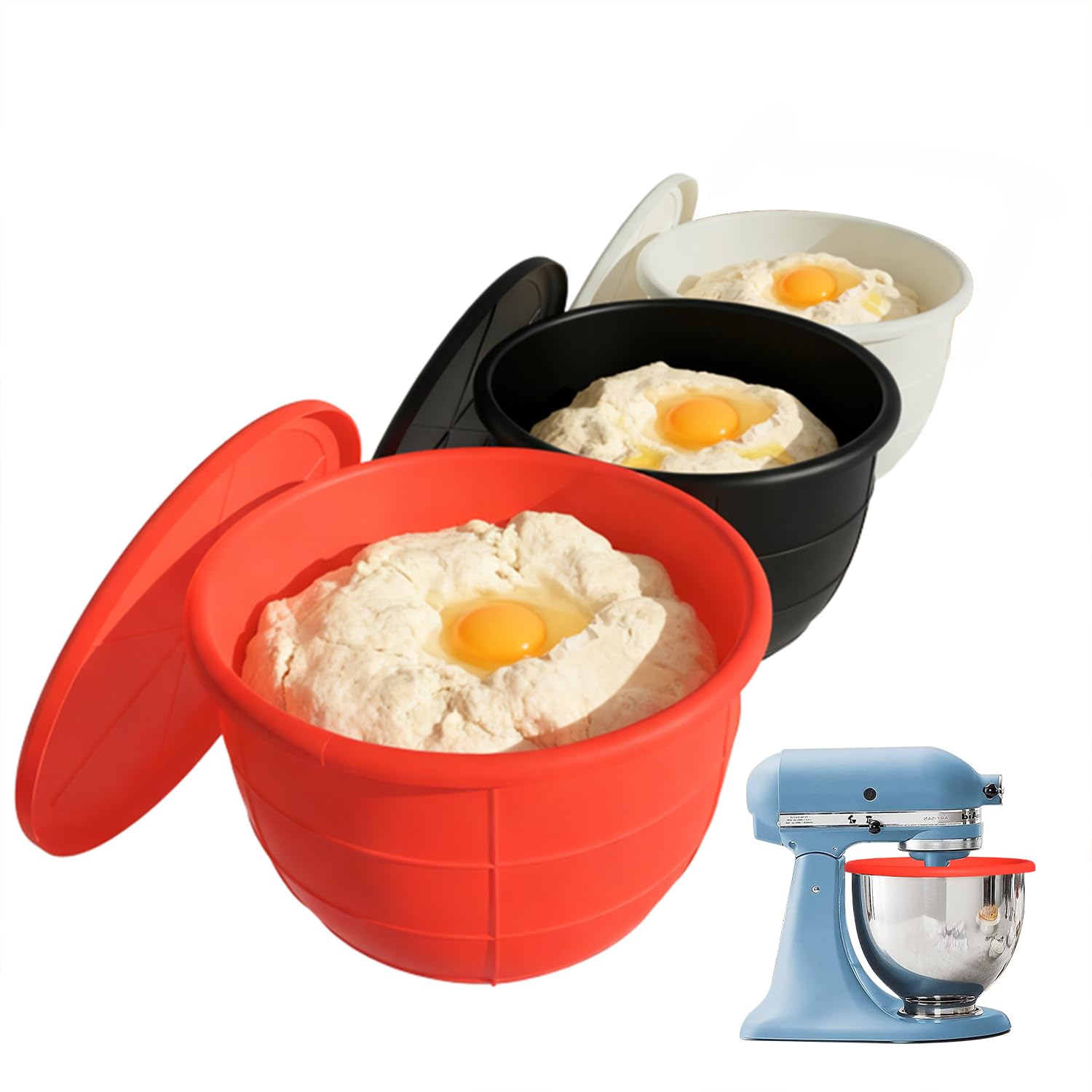 Couvercle en silicone pour bol KitchenAid 4,7l | Protection durable sans BPA