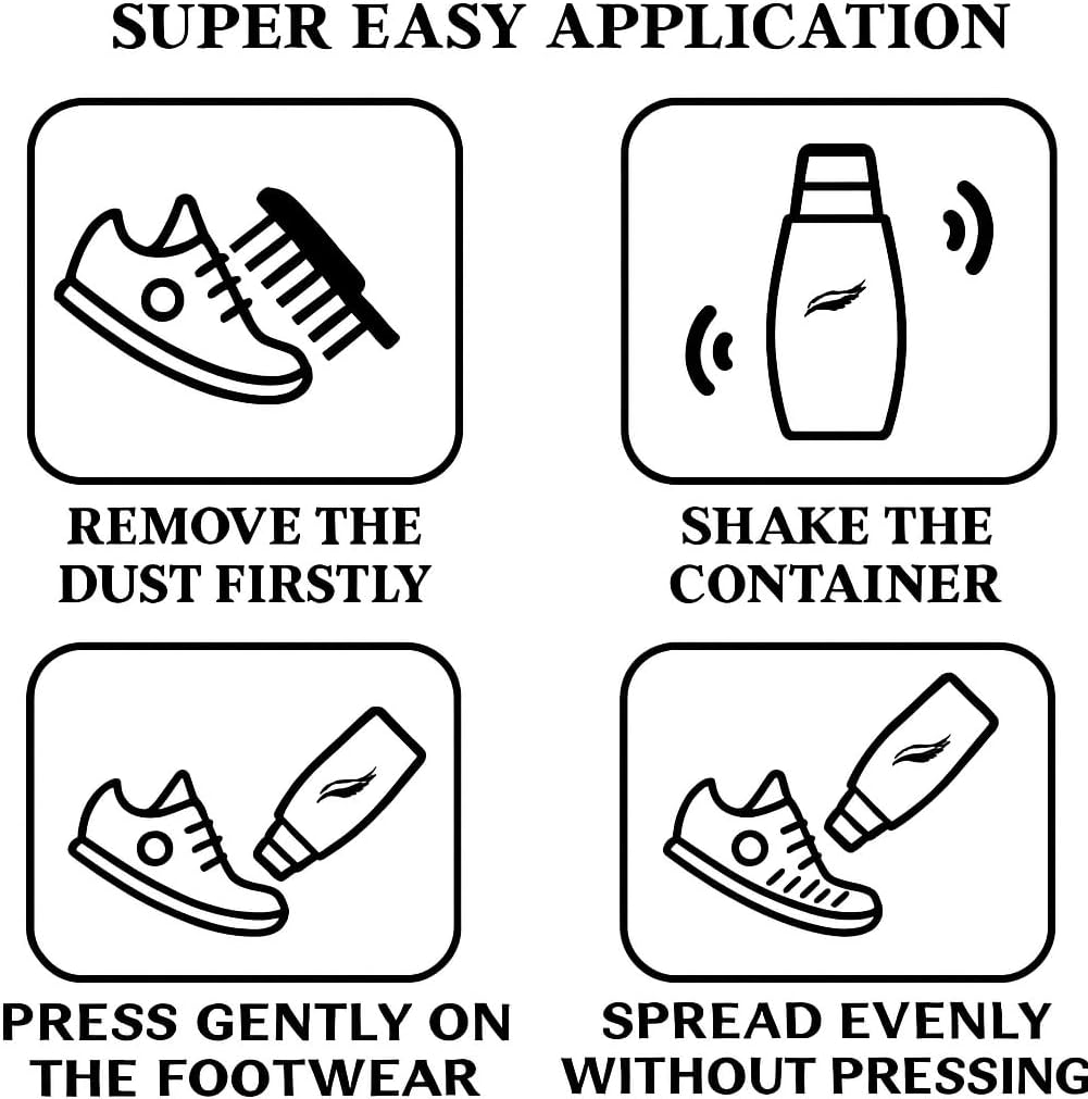 Eagle Sneaker Whitener for Shoes – 2 Pack White Shoe Polish & Scuff Cover | Instantly Whitens, Restores, & Covers Scuffs on Leather, Canvas, Mesh, Foam & Rubber | Built-In Sponge Applicators