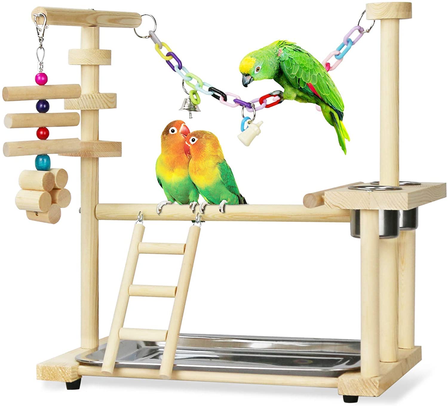 Buy NeoStyle Bird Play Stand,Bird Playpen Exercise Gym,with Ladder