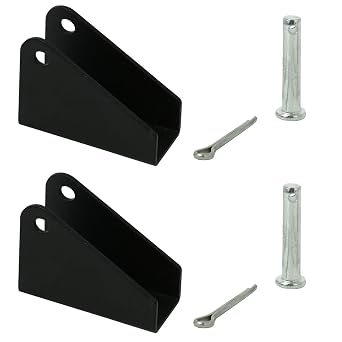 Homend 2Pcs Black Heavy Duty Steel Mounting Brackets for Linear Actuator 1Pair