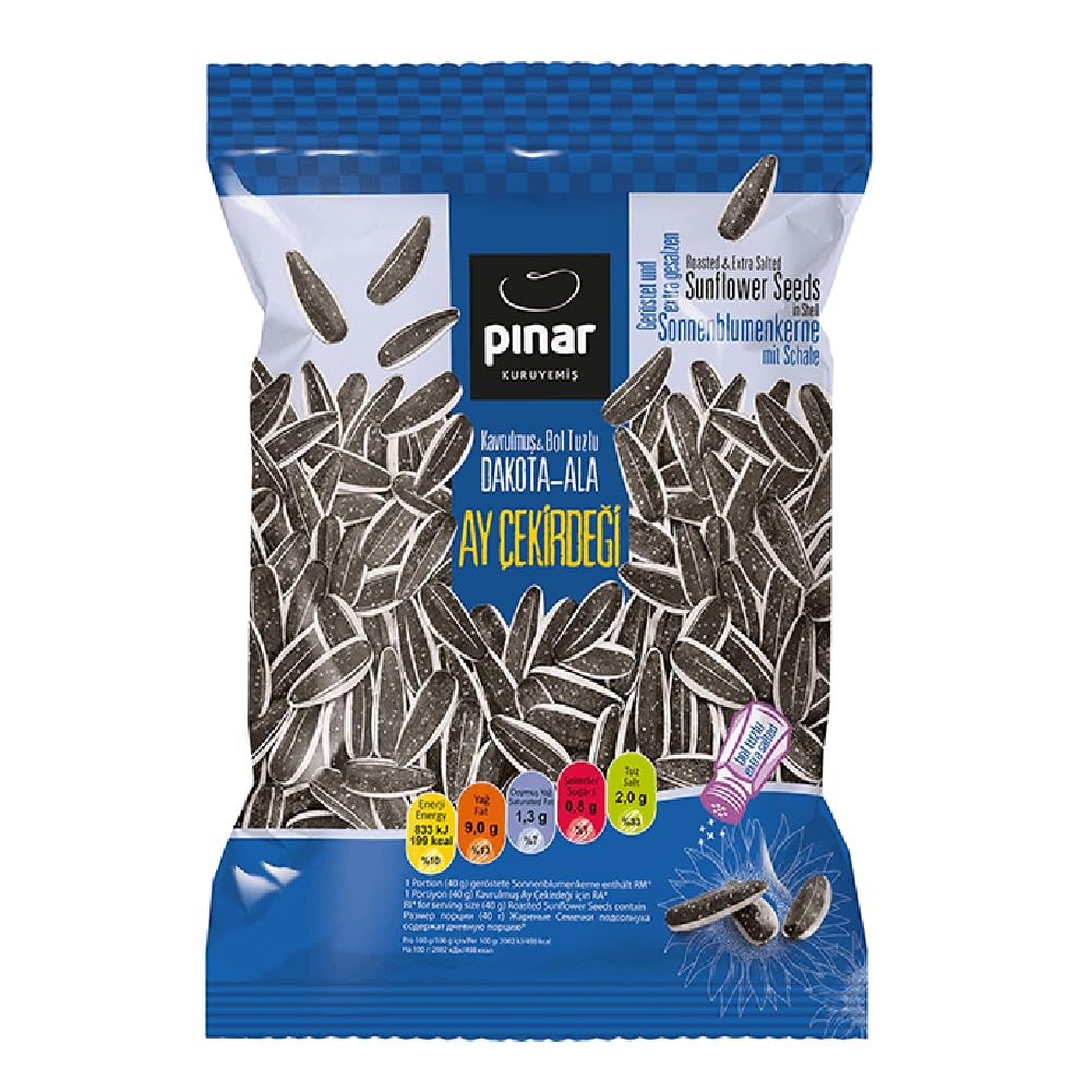 Pınar Siyah-Ala Ayçekirdeği Bol Tuzlu 180 gr
