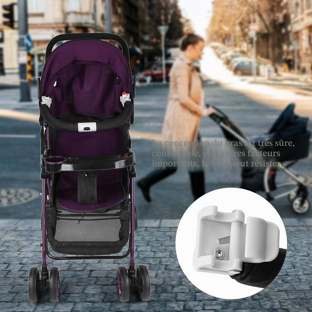 Pare-chocs Poignée de Poussette Guidon Réglable pour Poussette Bébé Accoudoir Barre de Protection Butoir Accessoires de Poussette pour Bébé(Black)