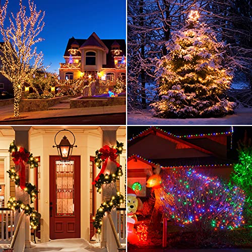 Solar Fairy Lights Outdoor 10m 100LEDs, Multicolor LED Lights with 8 Modes + Timer + Remote Control - Image 2