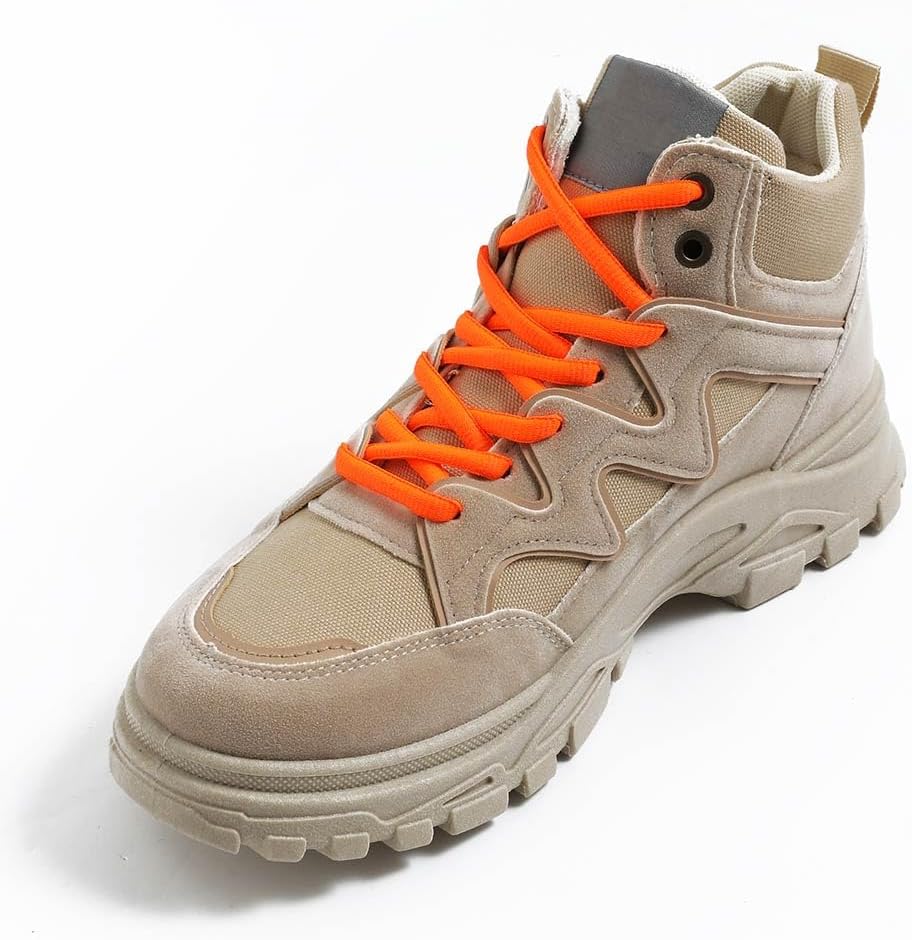 VSUDO 2 Pairs Oval Shoe Laces for Sneakers, Basketball Baseball Shoelace, Athletic Sport Trainers Shoestrings image 3