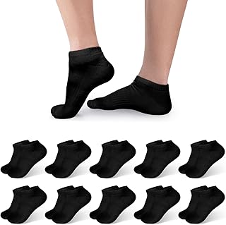 GOSULDEN 10 Paar Socken, Sneaker Socken Sportsocken Herren Damen Baumwolle, Männer Kurze Sneakersocken