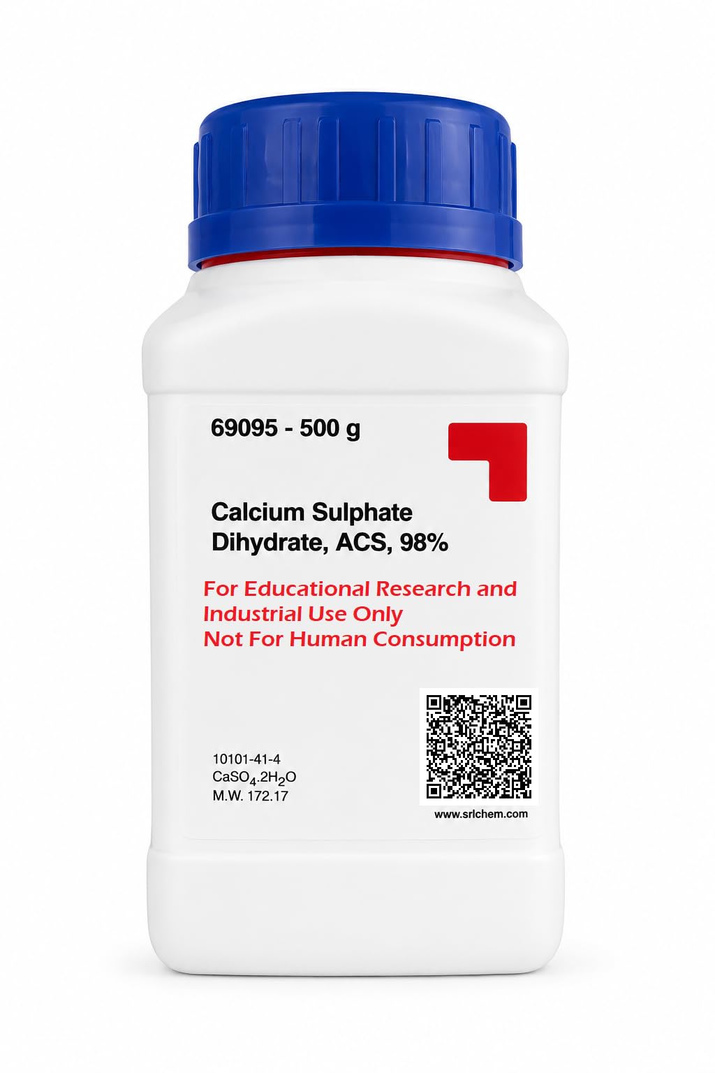 generic SRL Calcium Sulphate Dihydrate extrapure AR, ACS Grade, 99%, 500Gm, CAS NO 10101-41-4, Molecular Formula : CaSO4�2H2O, Storage : Room Temperature, Shelf Life : 60 Months, for laboratory use-picture-25