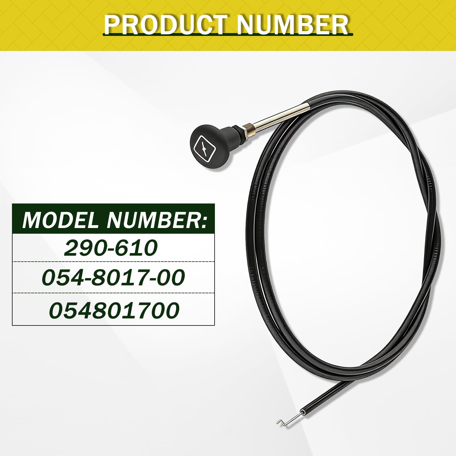 Amazon.com : BLOLACDZ 290-610 Choke Cable Replacement for Bad Boy