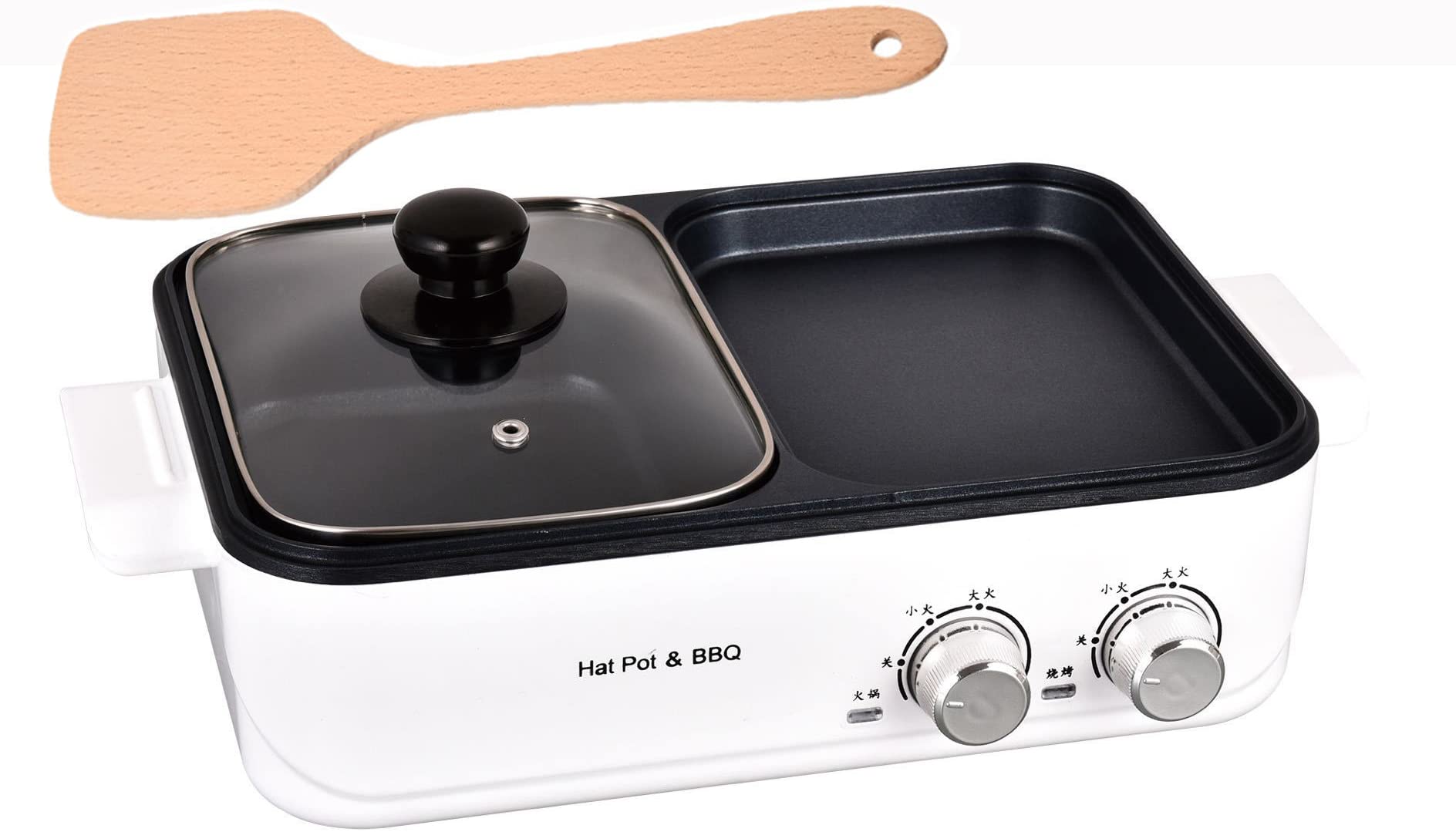 Buy Indoor Grill Smokeless Grill with Hot Pot,1200W 2in1 Indoor Korean