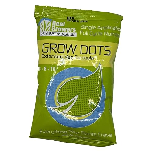 Miniatura 6 de Grow Dots - Alimento vegetal extendido, de una sola aplicación, fertilizante nutritivo vegetal de liberación programada, 24 onzas