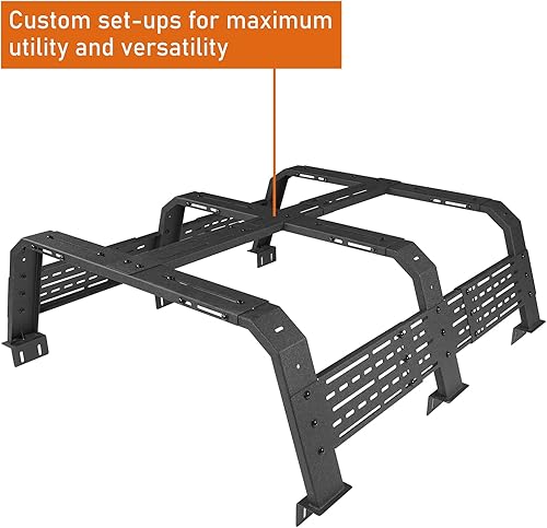Miniatura 5 de u-Box Estante de plataforma de camión Overland de 188 pulgadas de alto compatible con camionetas Toyota Tundra 2007-2023 Tacoma cama de 6 pies