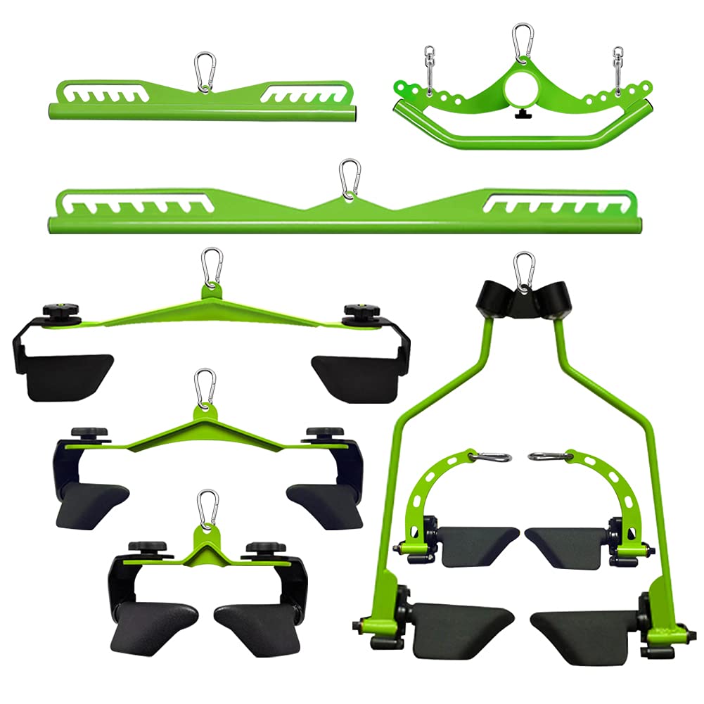 Poignées de Fixation de Machine à câble, poignées d'exercice en Acier Robuste Poignées pour Triceps Rowing LAT Pulldown Press Down T Bar Home Gym