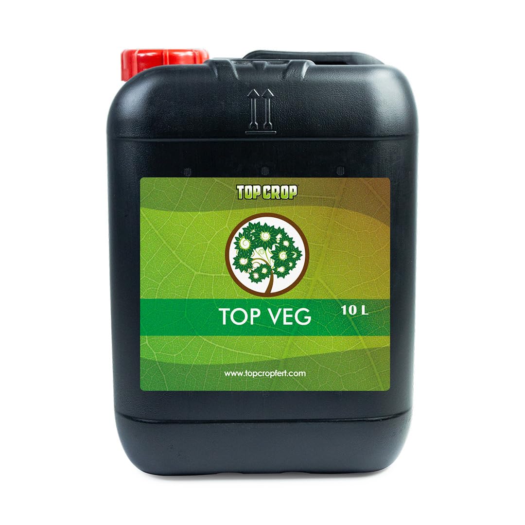 Top Crop Top Veg 10 L. Líquido Fertilizante para Jardinería en el Hogar y Cultivo en Interiores (10 Litros)