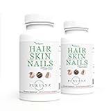 Wellgenix Purvana Hair Skin and Nails Supplement – 2500mcg Biotin Softgels with MSM & B-Complex – Daily Beauty Support for Stronger Nails & Hair Vitality – 180 Softgels (2 Pack)