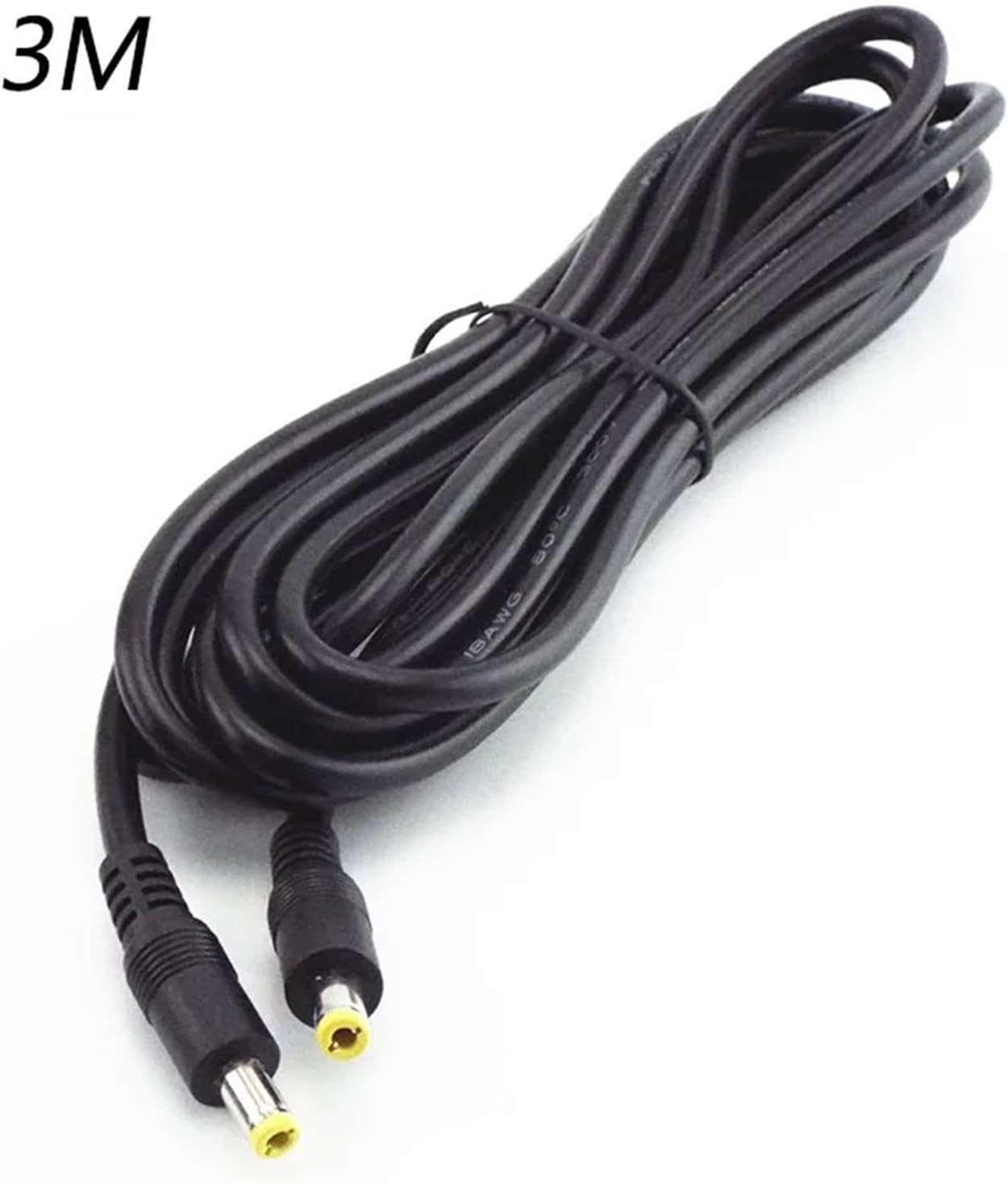 1pc 12V 5.5MM X2.5mm Power Cable Connector 0.5m 1.5M 3 metres DC Male to Male Cord Adapter Extension Wire(3 mins)