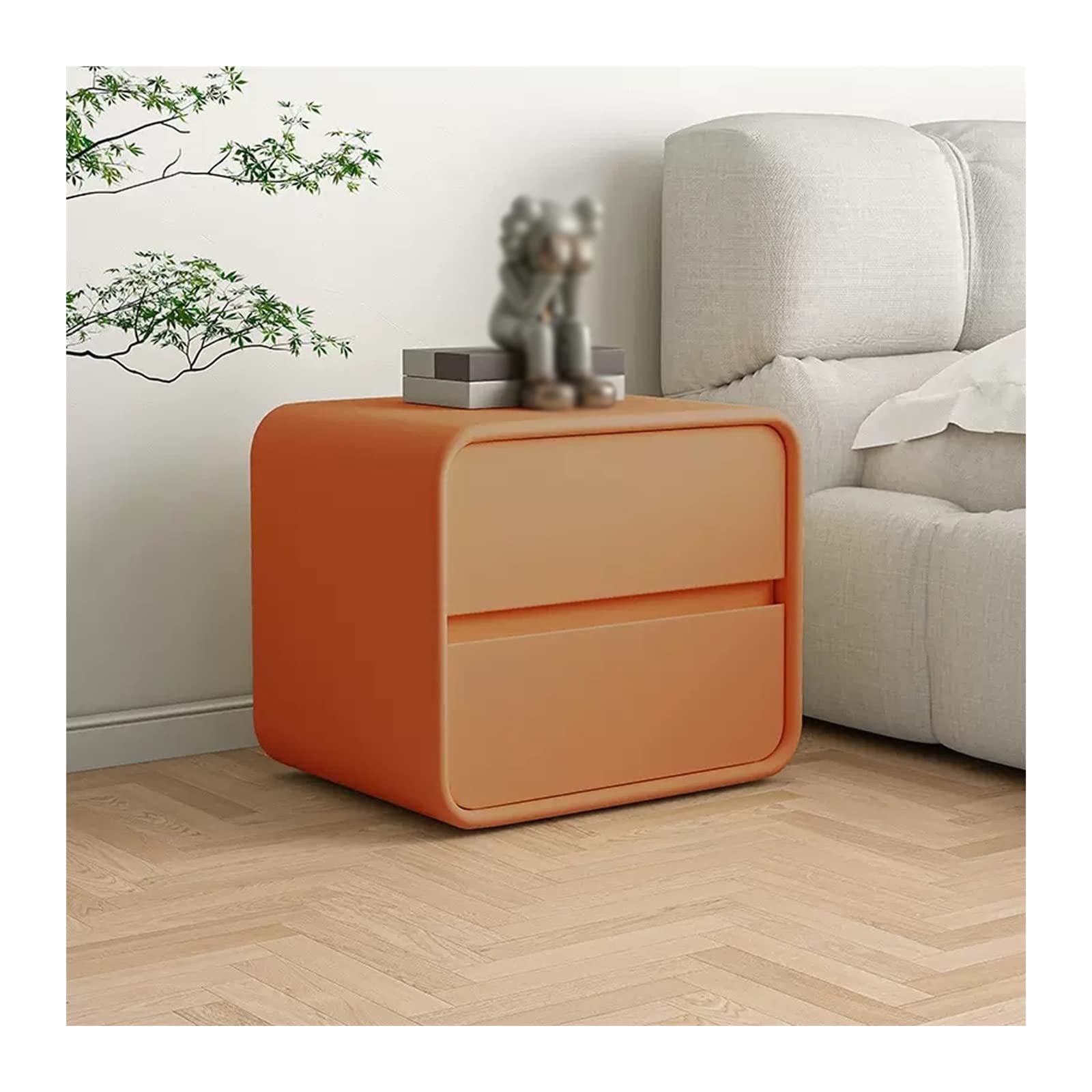 Table de chevet pour chambre à coucher design créant une ambiance chaleureuse et ordonnée