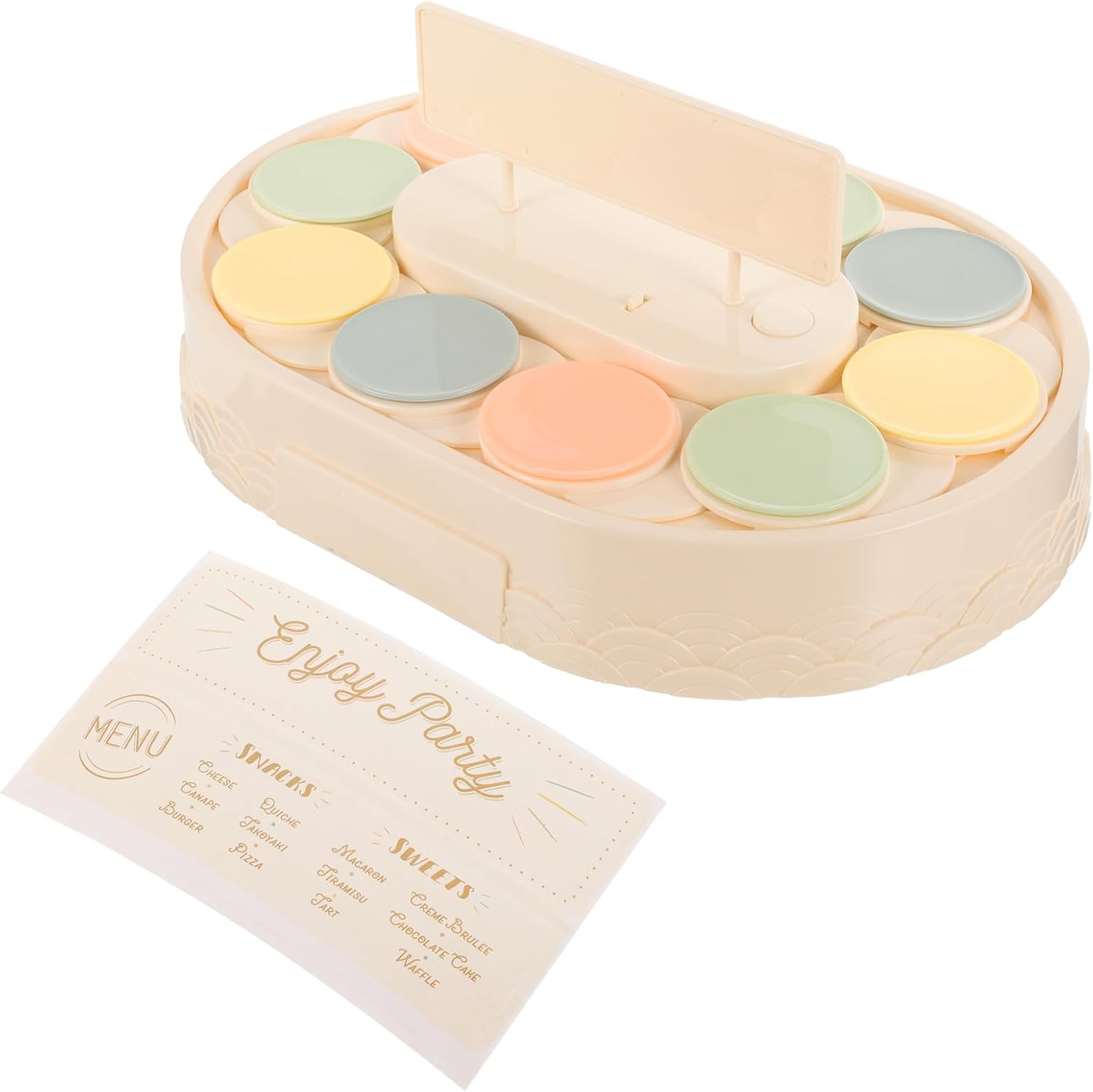 Automatic Rotating Sushi Display Stand Cupcake Holder Turntable Dessert Cake Display Tray for Home Party Use