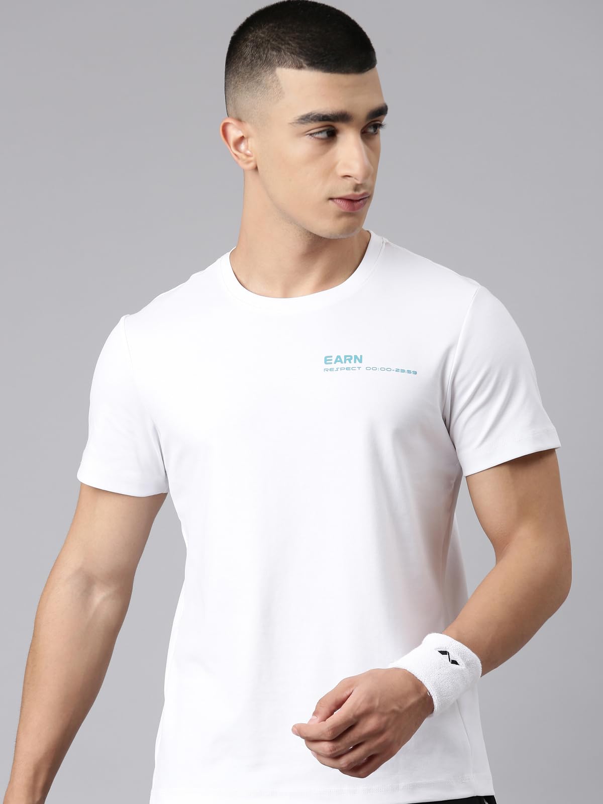 XTEP Men Practice to be Cool White Training T-Shirt-L