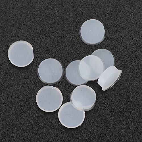 Vbest Life 10Pcs Flute Hole Plug,Rubber Replacement Kits Musical Instrument Accessories Flutes Repair Parts Accessories 7X2.5Mm(Transparent) #TOP1