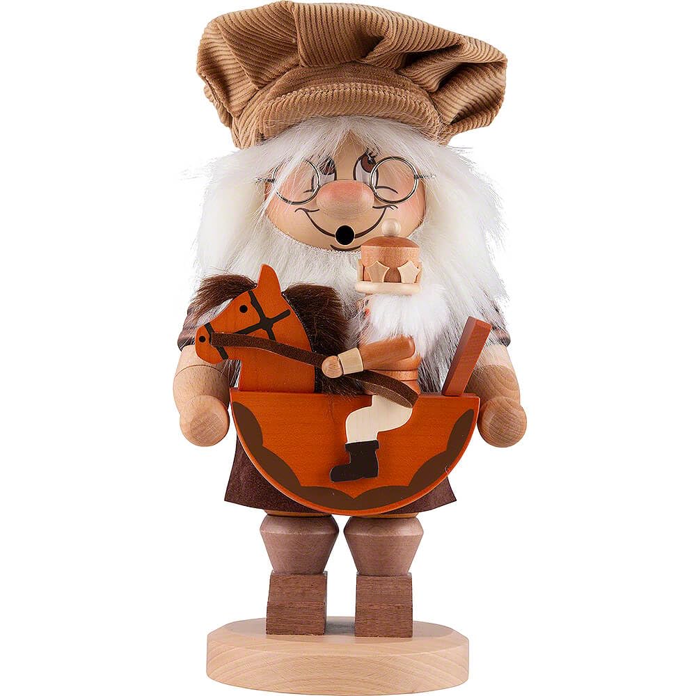 Christian Ulbricht Räuchermännchen Wichtel mit Reiterlein - 28,5 cm
