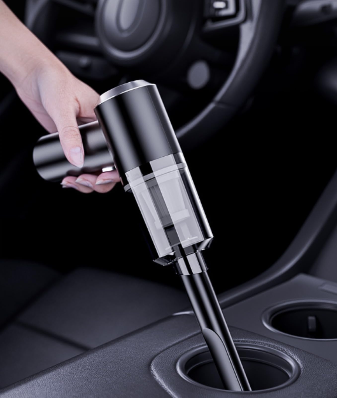 Dustaclean Handstaubsauger - Handheld Vacuum Original, Starke Saugkraft, für Auto, PC, Sofa, Tierhaar Reinigung(Inklusive Filterpatrone) (28Kpa)