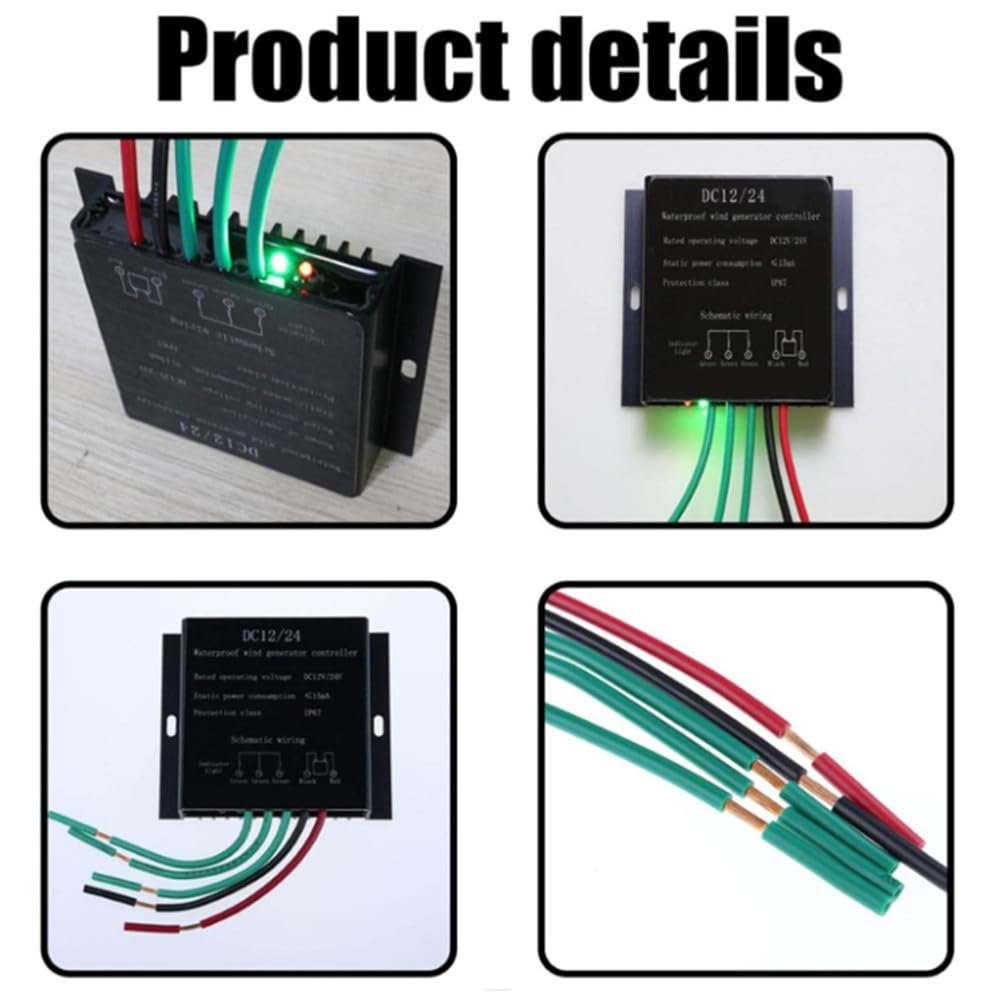 100W-5000W Windturbinen-MPPT-Laderegler 12V 24V Auto 48V MPPT Windregler für Lithiumbatterien, Solarmodule oder Windgenerator,48V