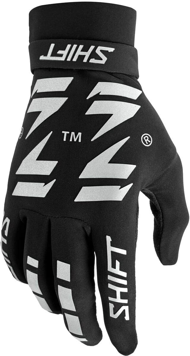 Shift MX by Fox Racing Black Label Pro Dirt Bike MX Motocross Offroad & ATV Gloves - Flexguard Black/Black, M
