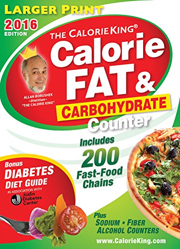 The Calorie King Calorie, Fat & Carbohydrate Counter 2016