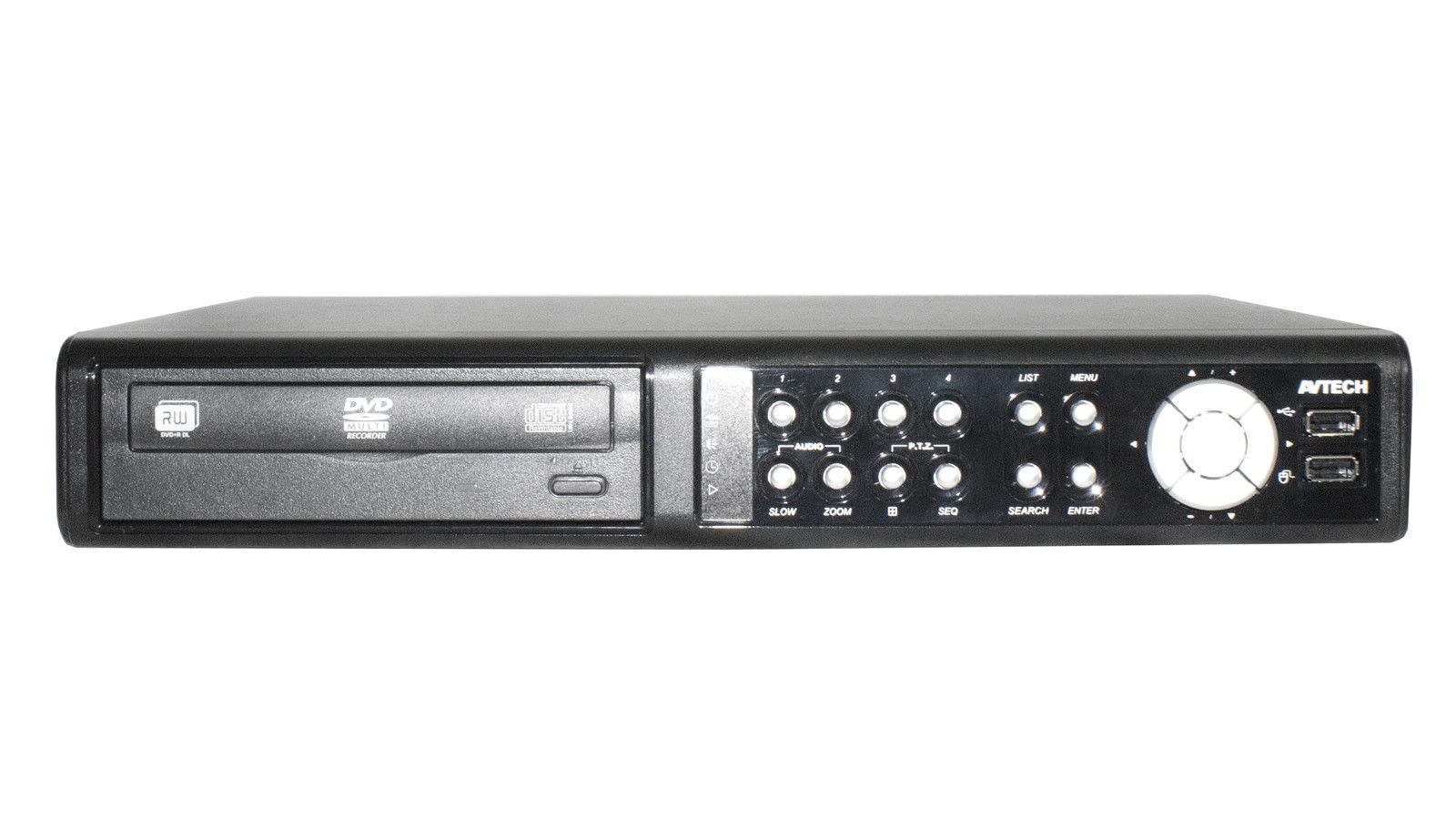 AVTECH AVC793ZCD 4CH H.264 Grabadora de vídeo digital analógica en tiempo real, ratón USB