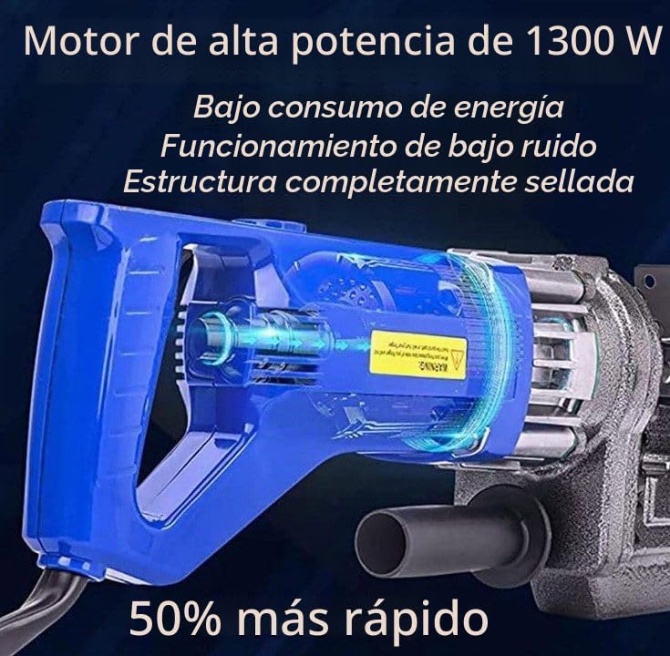 Perforadora hidráulica eléctrica Φ1/4"-4/5" Punzonadora Perforadora de metal Perforación rápida, Posicionamiento preciso, Fácil de operar, para placa de hierro, cobre y aluminio,channelsteel
