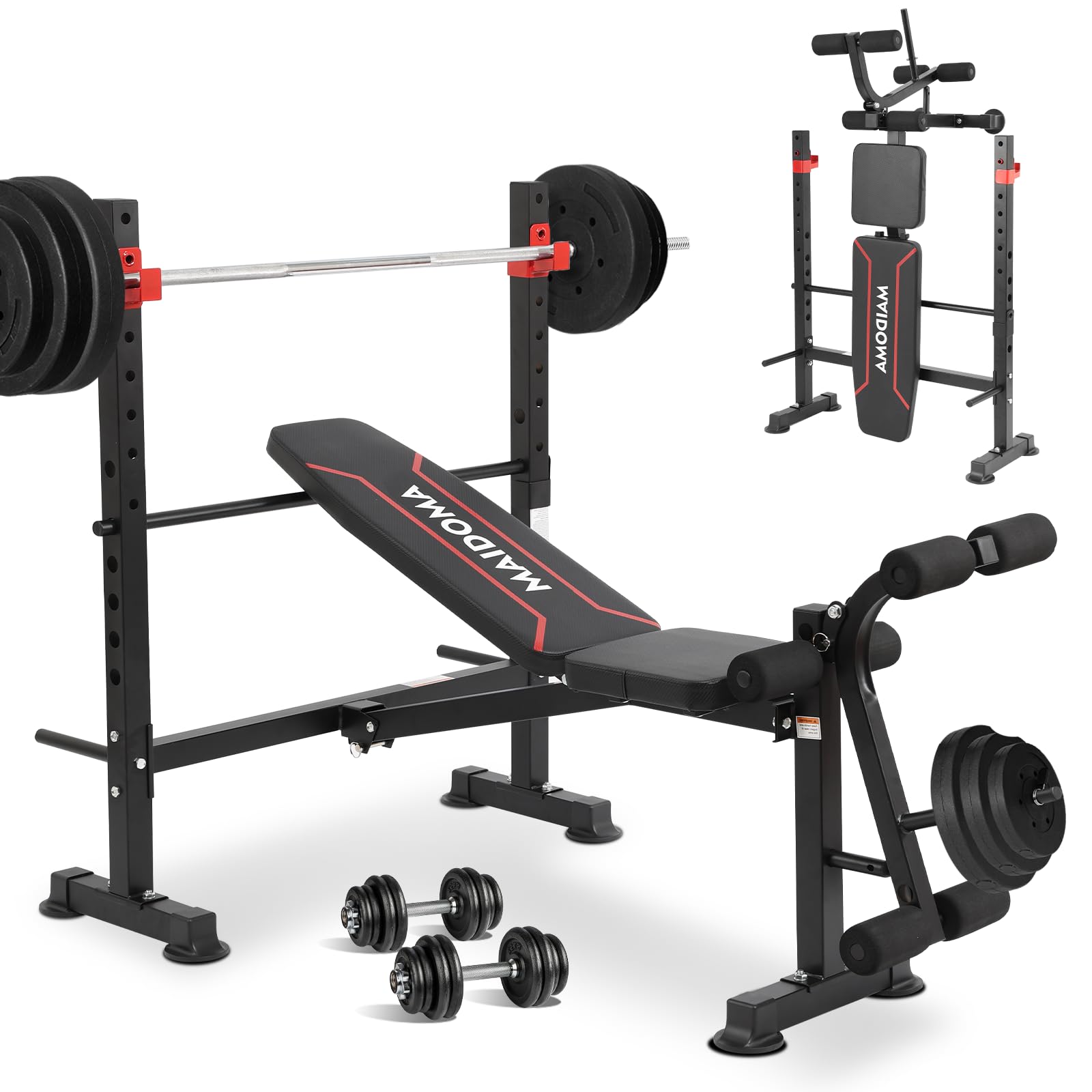 Standard Weight Bench Set for Full Body Workout