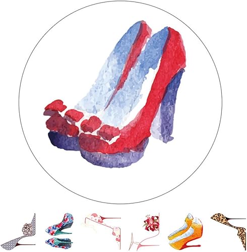 alideco decorativos Craft Washi Cinta de enmascarar cinta de papel Scrapbook japonés High-Heeled Shoes Calendario
