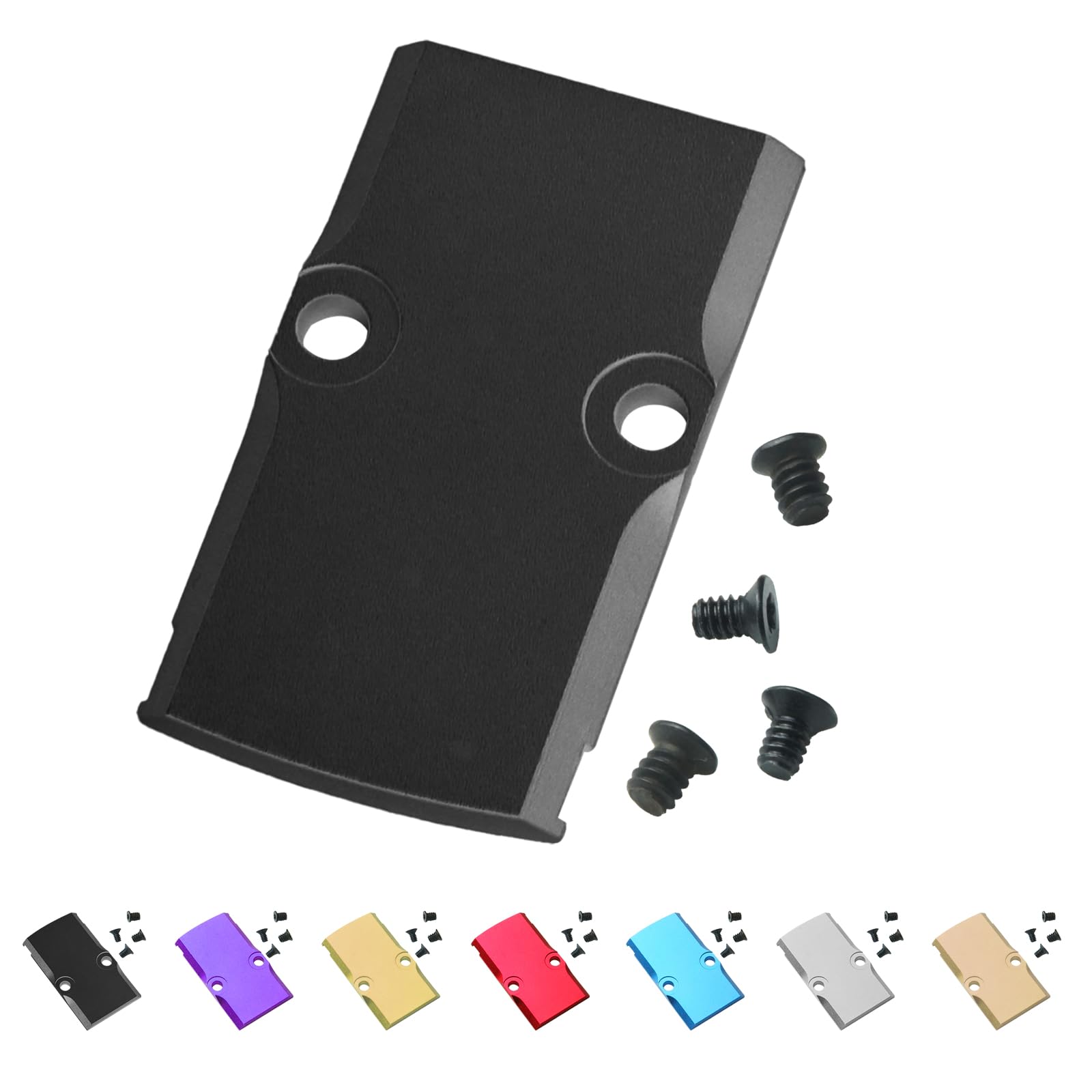 RMR Cover Plate for Glock 17 19 26 Cut Slides Anodized Aluminum